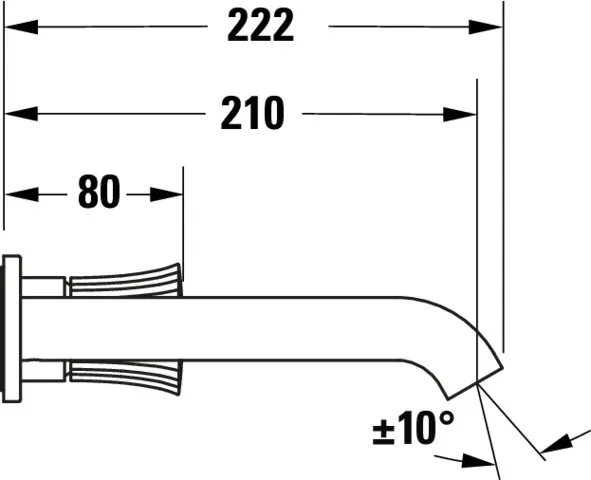 Waschtischarmatur „White Tulip“ Ausladung 225 mm in Chrom Waschtischarmatur „White Tulip“ Ausladung 225 mm in Chrom