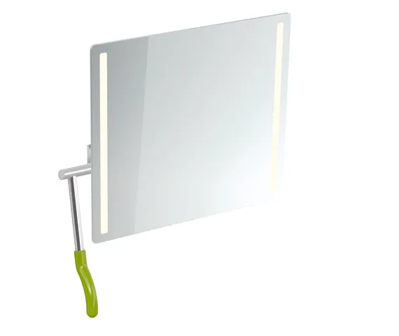 HEWI LED-Kippspiegel PG75, LifeSystem, links apfelgrün, 725x741mm HEWI LED-Kippspiegel PG75, LifeSystem, links apfelgrün, 725x741mm