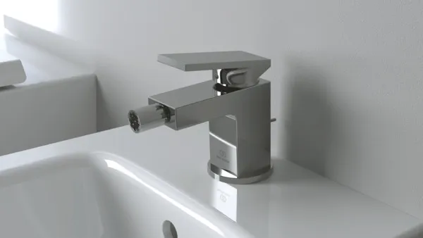 Ideal Standard Bidetarmatur Extra Ausladung 113mm mit Ablaufgarnitur Chrom Ideal Standard Bidetarmatur Extra Ausladung 113mm mit Ablaufgarnitur Chrom