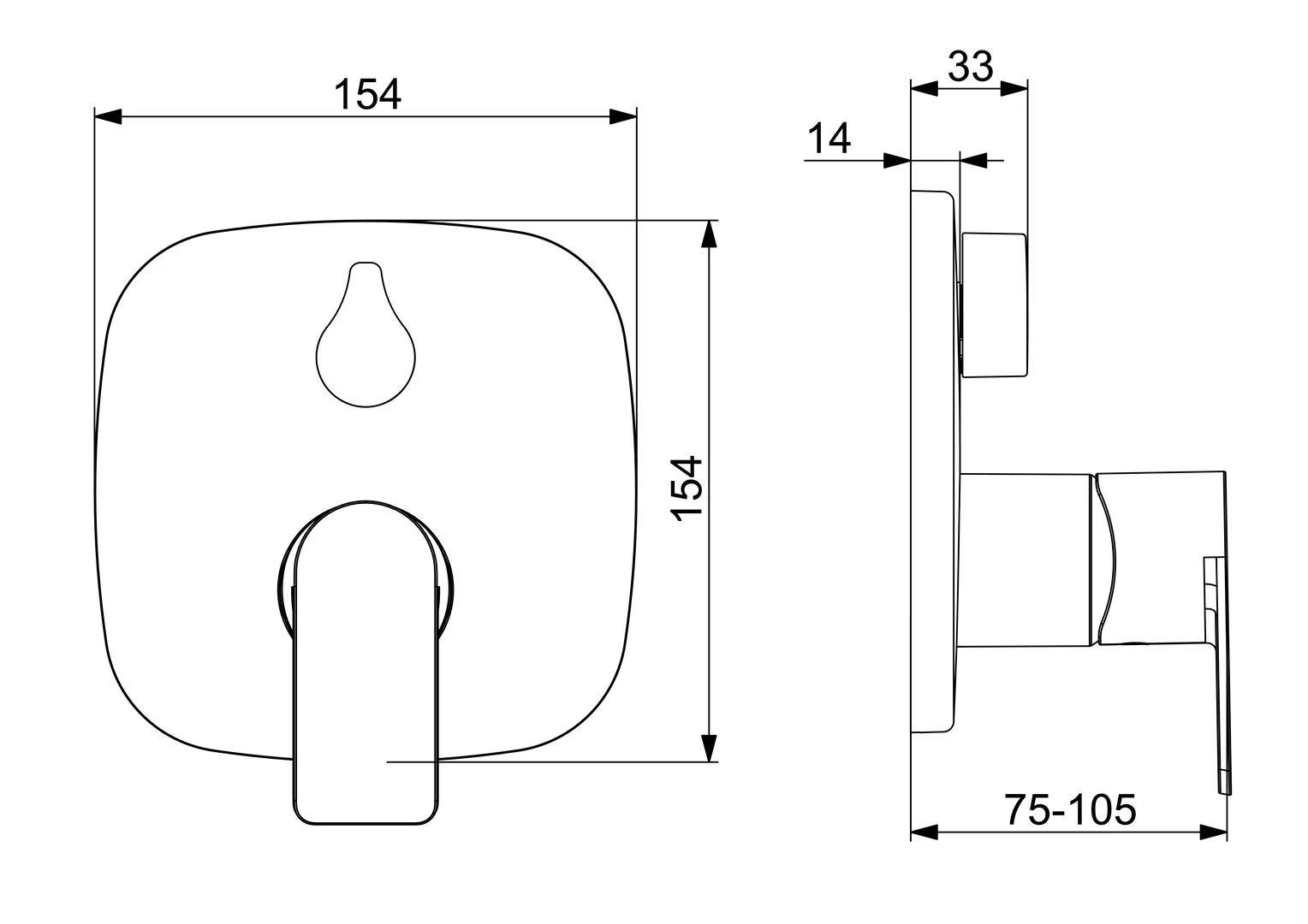 HansaSTELA Wannen- und Brausearmatur Einhebelmischer Fertigmontageset für Wanne/Brause HansaSTELA 8784 Rosette soft edge Chrom HansaSTELA Wannen- und Brausearmatur Einhebelmischer Fertigmontageset für Wanne/Brause HansaSTELA 8784 Rosette soft edge Chrom