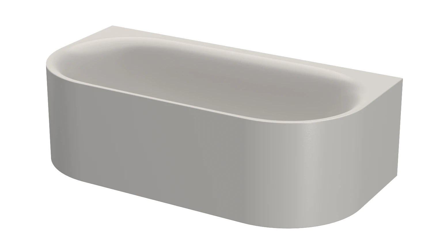 Bette oval Badewanne „BetteLux Oval I Silhouette“ 190 × 95 cm in Dust