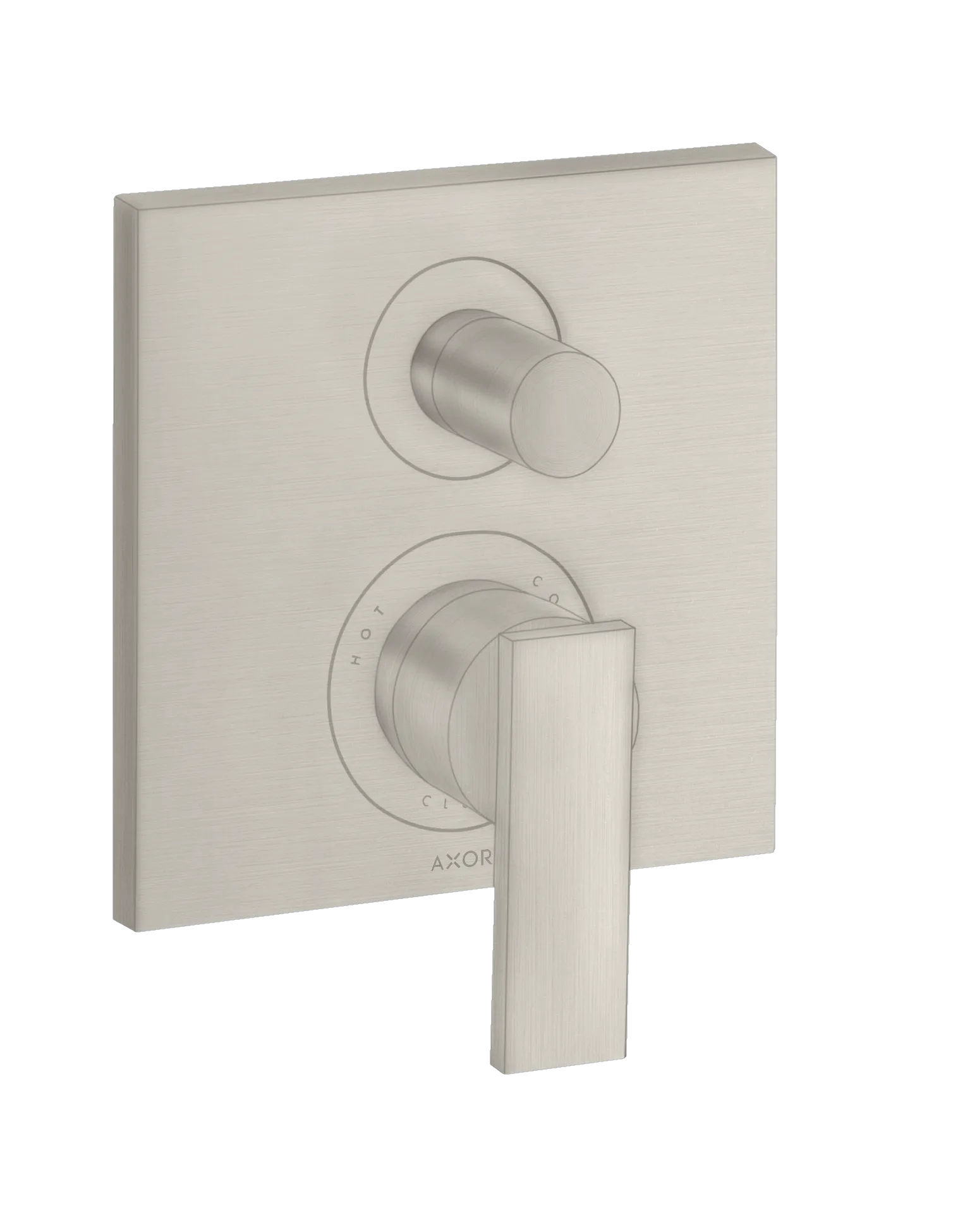 Hansgrohe AXOR Citterio Einhebel-Wannenmischer Unterputz mit Hebelgriff, Edelstahl Optic
