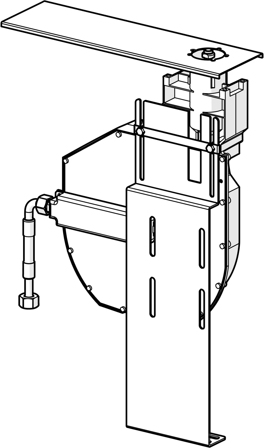 Hansa Rollbox für Schlauch Hansa 5306 mit Grundplatte, Fliesenrandmontage Hansa Rollbox für Schlauch Hansa 5306 mit Grundplatte, Fliesenrandmontage
