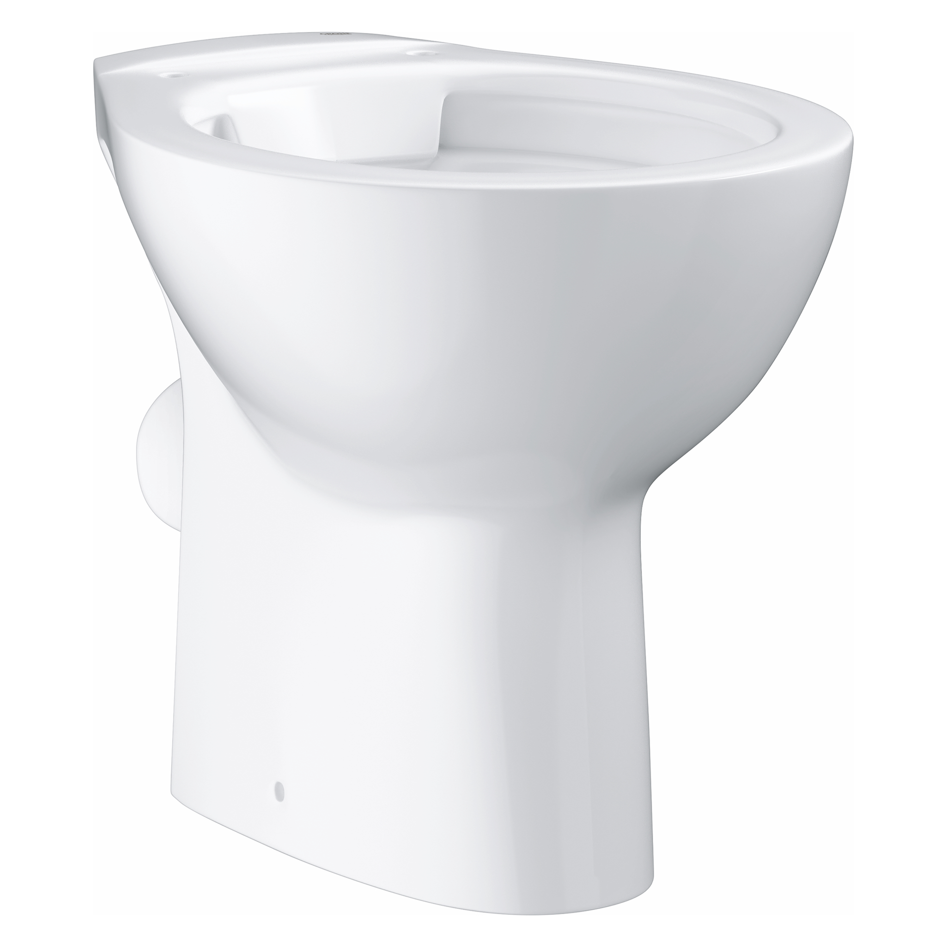 GROHE Stand-Tiefspül-WC Bau Keramik 39430, Abgang waagerecht, spülrandlos, aus Sanitärkeramik, alpinweiß