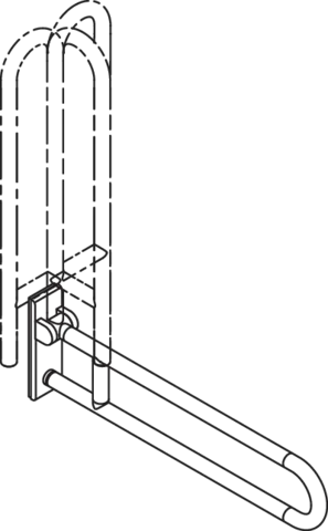 HEWI Stützklappgriff mobil „Serie 801“ HEWI Stützklappgriff mobil „Serie 801“