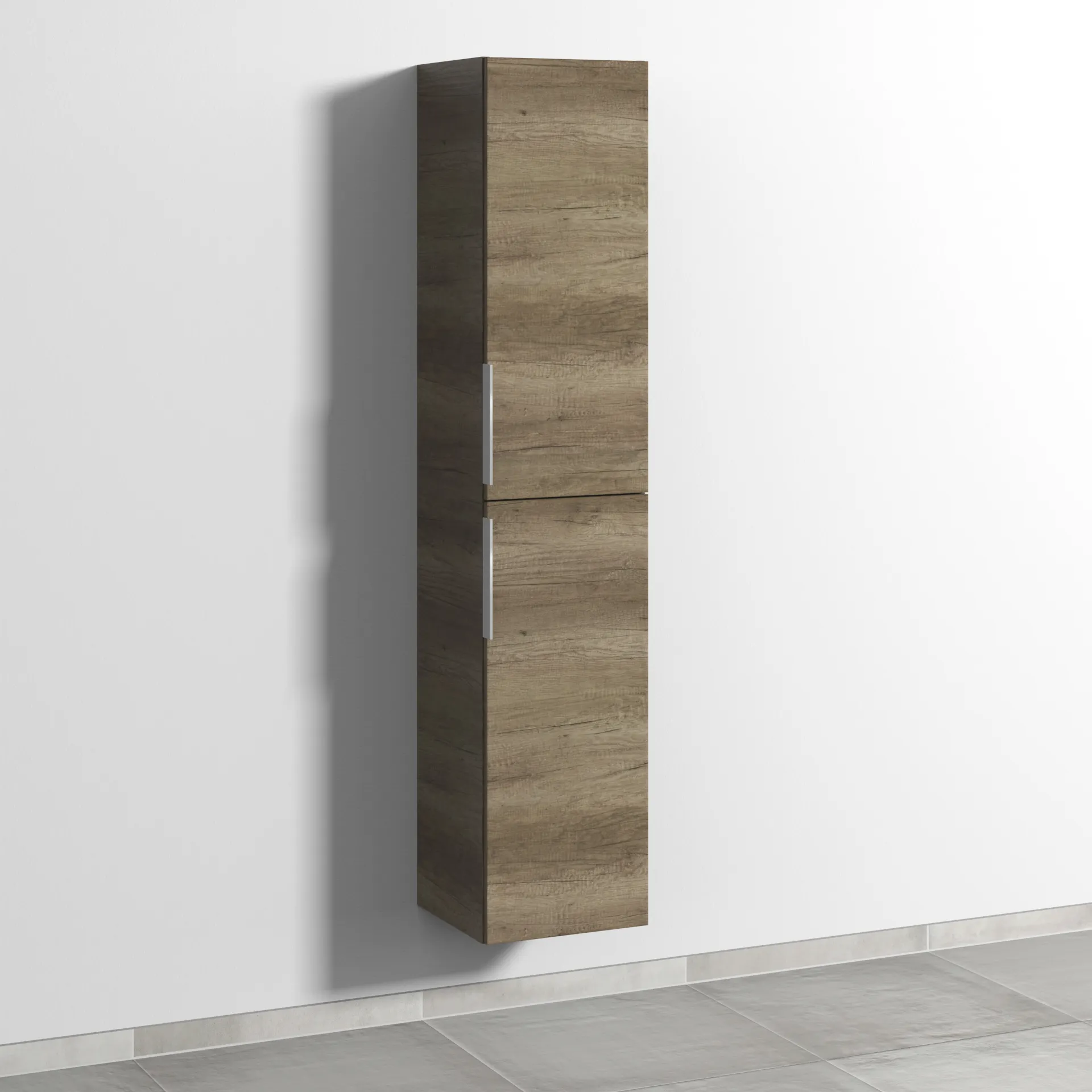 Sanipa Hochschrank „3way“ 350 × 1700 × 345 mm Anschlag rechts, in Eiche Nebraska, Anschlag rechts