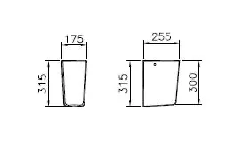 VitrA S20 Halbsäule Handwaschbecken Weiß Hochglanz