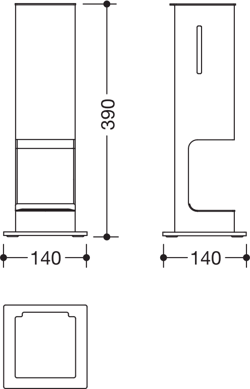 HEWI Desinfektion „System 900“ 14 cm