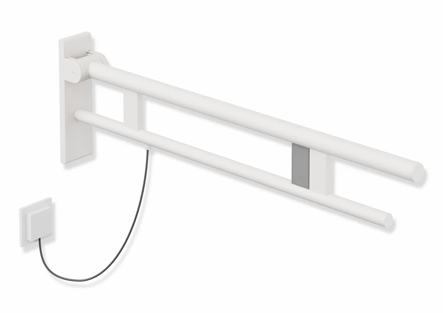 HEWI Stützklappgriff Duo Design B Edelstahl 850 mm