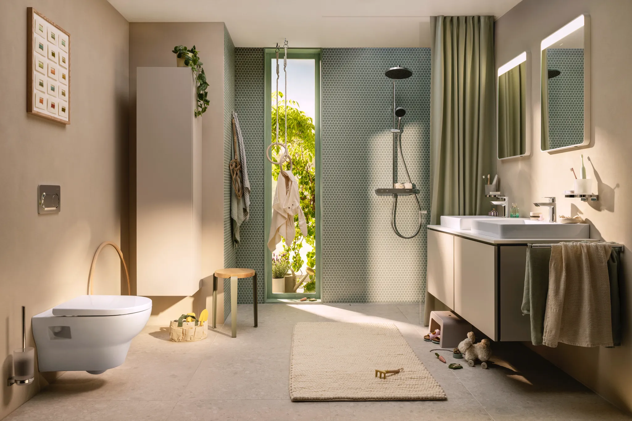 Xelu Q Aufsatz-Handwaschbecken geschliffen 500/480 mit Hahnloch ohne Überlauf, SmartClean Weiß