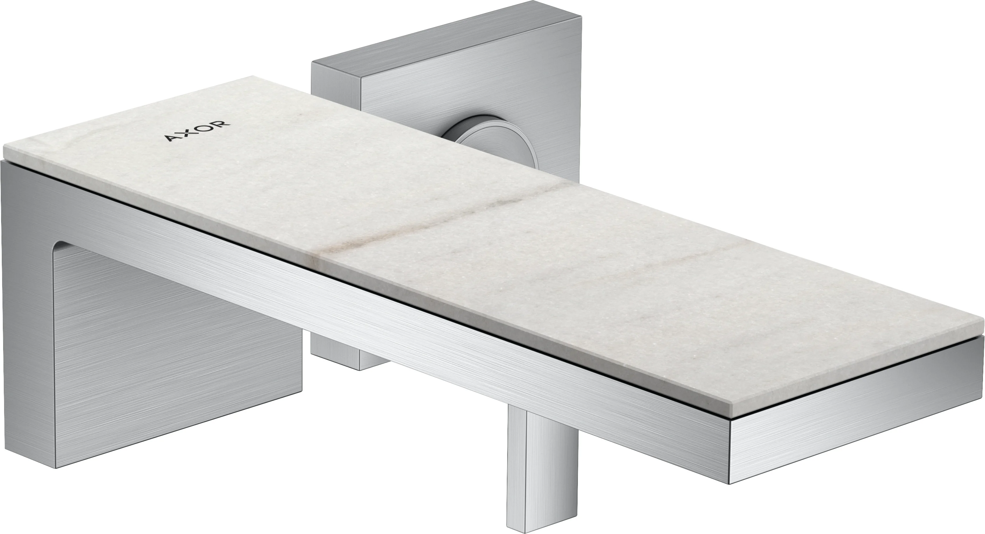 Hansgrohe AXOR MyEdition Platte 245 mm Marmor Lasa Covelano Vena Oro abnehmbar