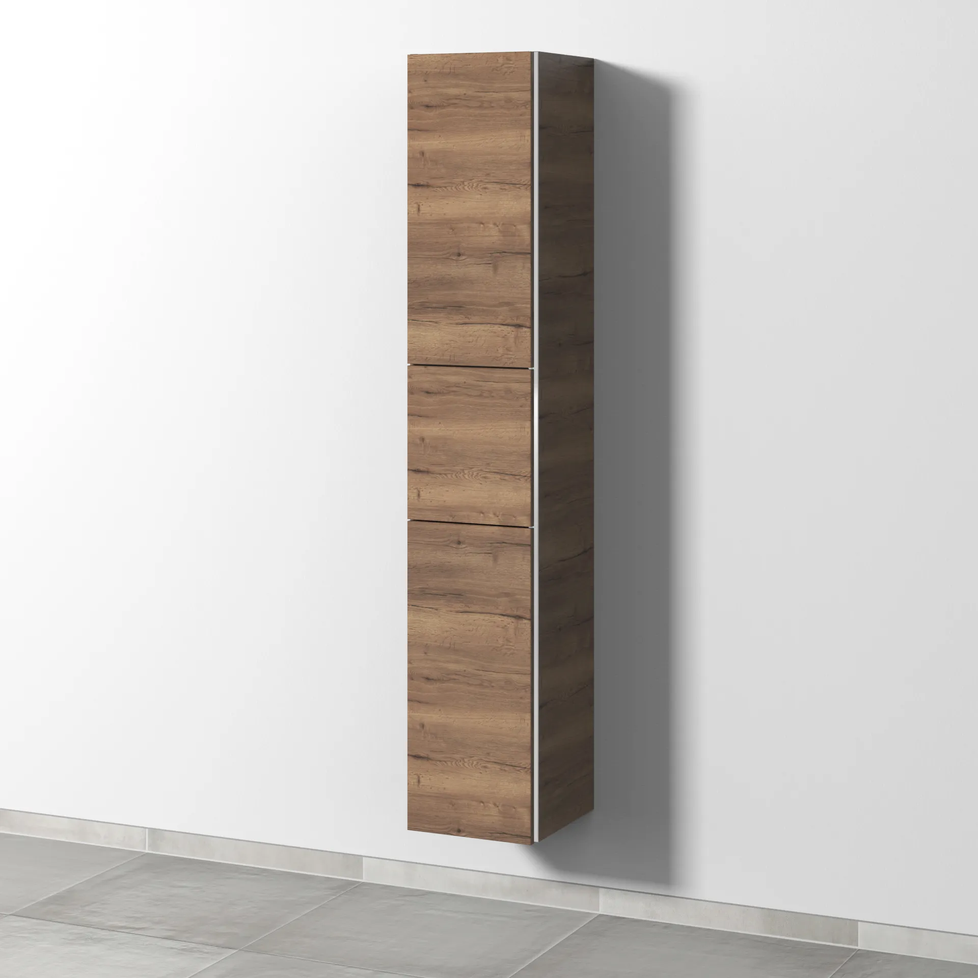 Sanipa Hochschrank „3way“ 300 × 1700 × 345 mm Anschlag links, in Eiche Tabak, Anschlag links