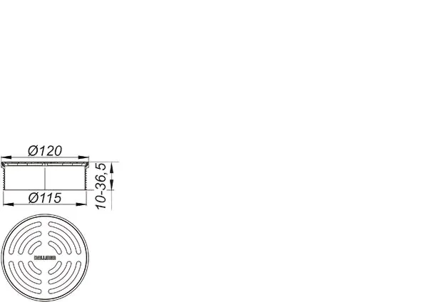 Aufsatz DallDrain Select, d: 120 mm Aufsatz DallDrain Select, d: 120 mm