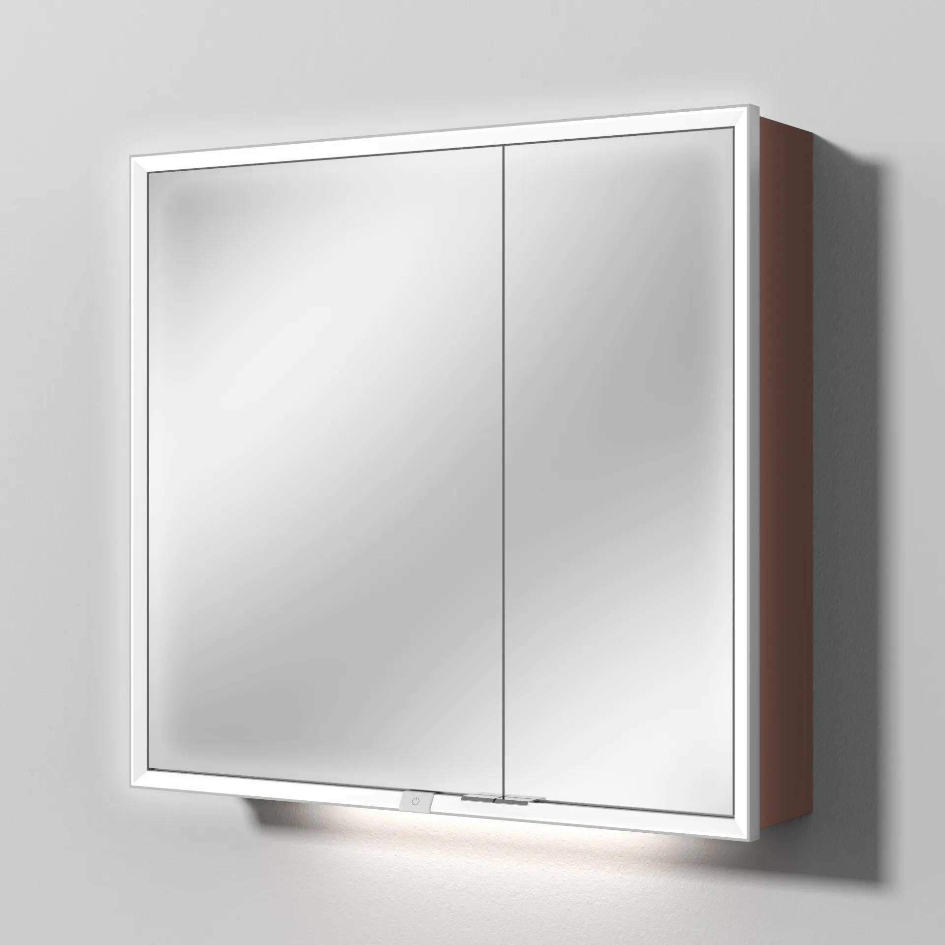 Sanipa Wandvorbau Spiegelschrank „Milo“ 800 × 750 × 168 mm in Wine-Red