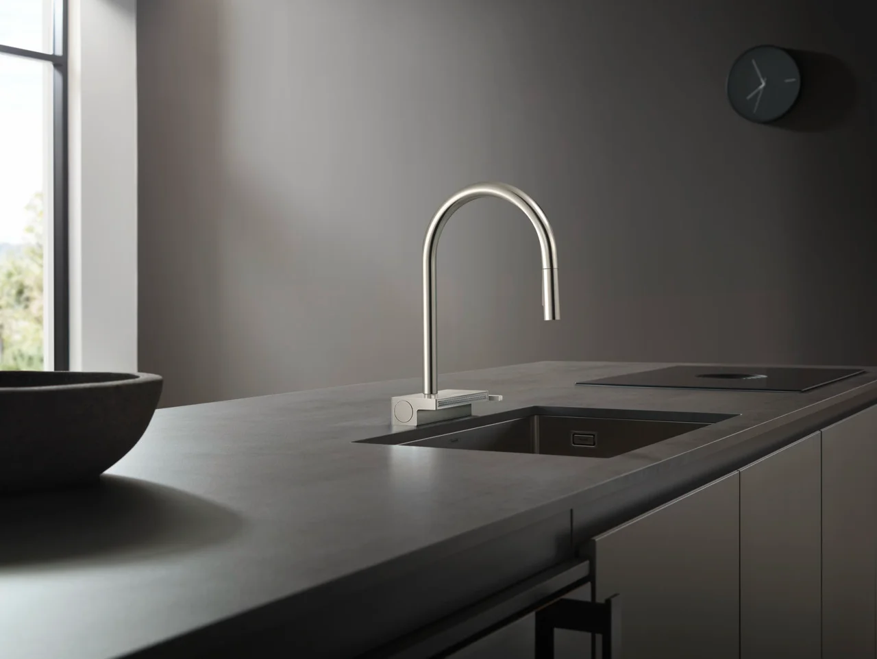 Hansgrohe Aquno Select M81 - Einhebel-Küchenmischer mit Ausziehbrause, Edelstahl-Optik, ComfortZone 170, 3 Strahlarten, sBox-Schlauchführung, Hahnlochbohrung 35 mm Hansgrohe Aquno Select M81 - Einhebel-Küchenmischer mit Ausziehbrause, Edelstahl-Optik, ComfortZone 170, 3 Strahlarten, sBox-Schlauchführung, Hahnlochbohrung 35 mm