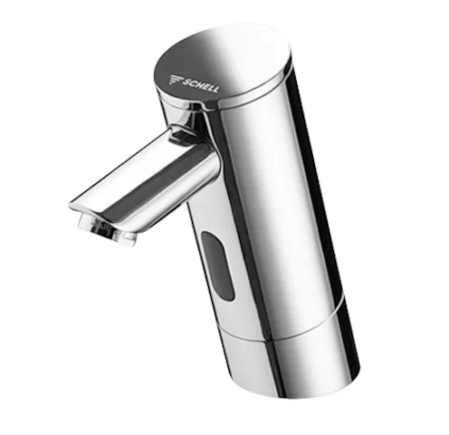 Waschtisch-Armatur PURIS E, Elektronisch, HD-K - Hochdruck Kaltwasser / vorgemischtes Wasser, Infrarot, Steckernetzteil 9 VDC, 100 - 240 VAC, 50 - 60 Hz, G 3/8 IG, chrom