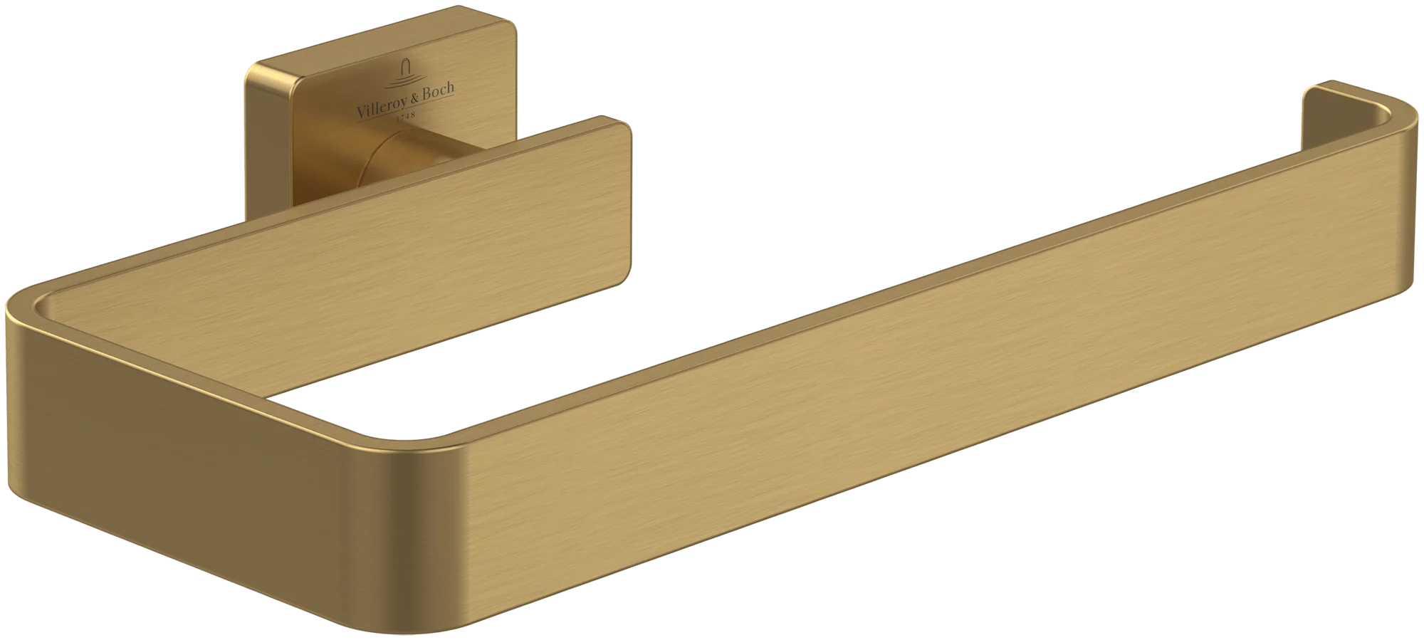 Villeroy & Boch Handtuchhalter Elements - Striking, Brushed Gold, 45 mm Höhe, 209 x 115 mm, Wandmontage