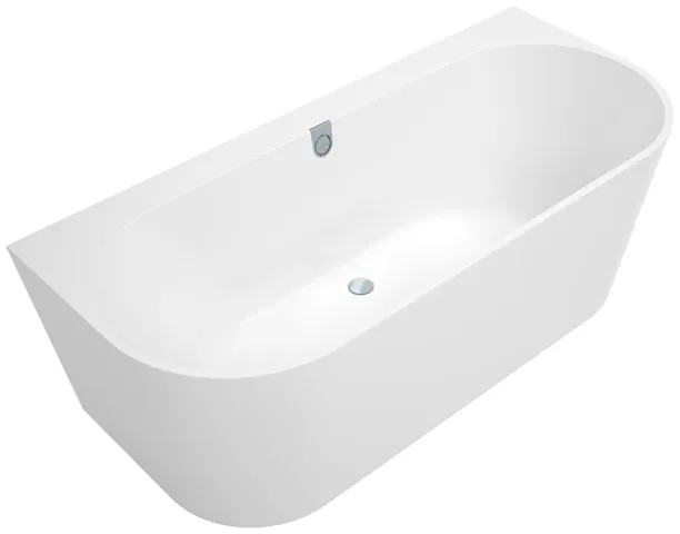 Villeroy & Boch Badewanne „Oberon 2.0“ vorwand rechteck 180 × 80 cm, Mittelablauf 