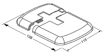 Zubehör Kunststoffkappe AD1 für STF weiß Zubehör Kunststoffkappe AD1 für STF weiß