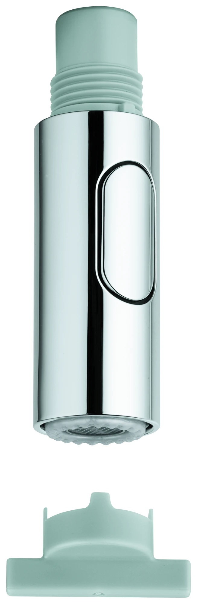 Spülbrause 48416, Laminarstrahl/Brausestrahl, automatische Rückstellung auf Laminarstrahl, SpeedClean Antikalk-System, inklusive Demontageschlüssel, chrom