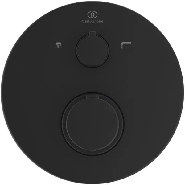 Badethermostat Unterputz Ceratherm T100, Bausatz 2, DIN EN 1717, Rosette Durchmesser: 163mm, Brushed Gold Badethermostat Unterputz Ceratherm T100, Bausatz 2, DIN EN 1717, Rosette Durchmesser: 163mm, Brushed Gold