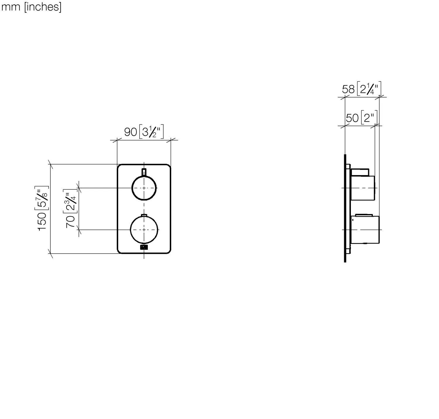 UP-Thermostat mit Einweg-Mengenregulierung LULU Chrom 36425710 UP-Thermostat mit Einweg-Mengenregulierung LULU Chrom 36425710
