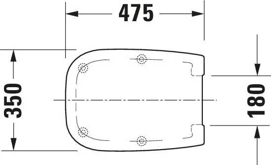 Duravit WC-Sitz „D-Code“ 36 × 47,5 × 5 cm