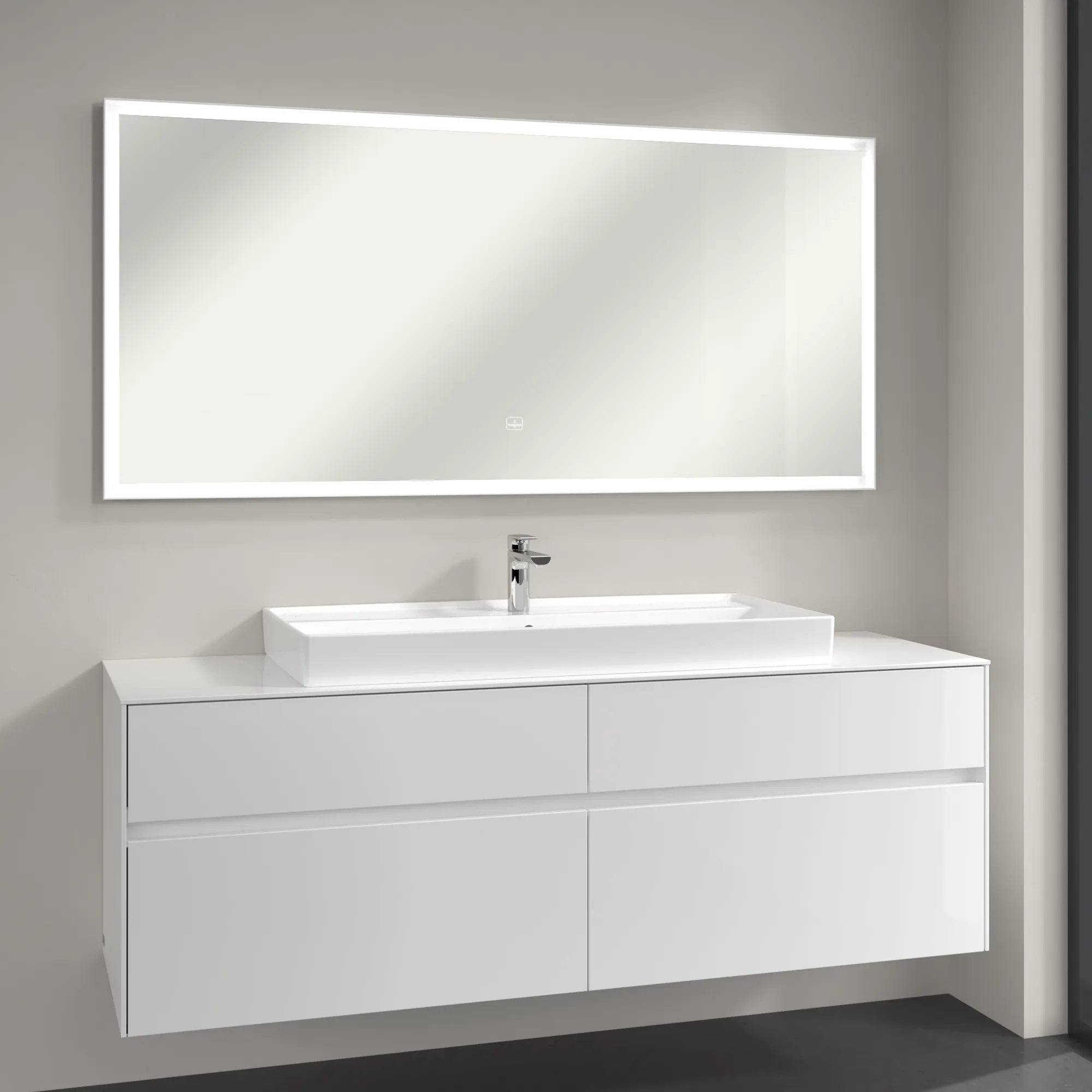 Villeroy & Boch Spiegel „Subway 3.0“ 1600 × 750 mm in White Matt Villeroy & Boch Spiegel „Subway 3.0“ 1600 × 750 mm in White Matt