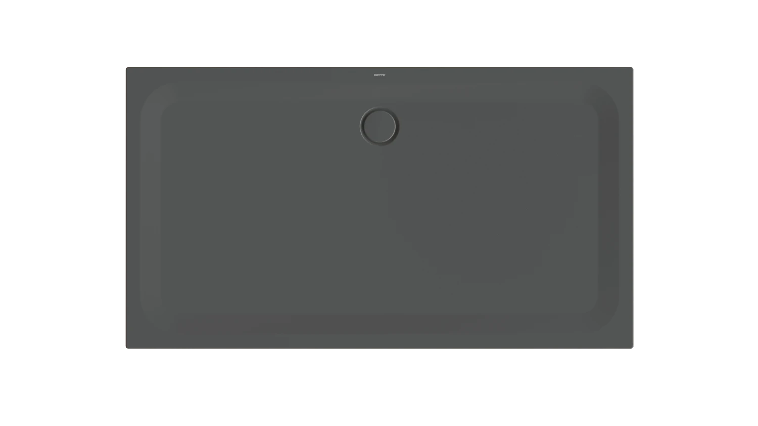 Bette rechteck Duschwanne „BetteUltra“ 1800 × 1000 mm ohne Oberflächenbeschichtung, mit BetteGlasur Plus, ohne Wannenträger, in Slate