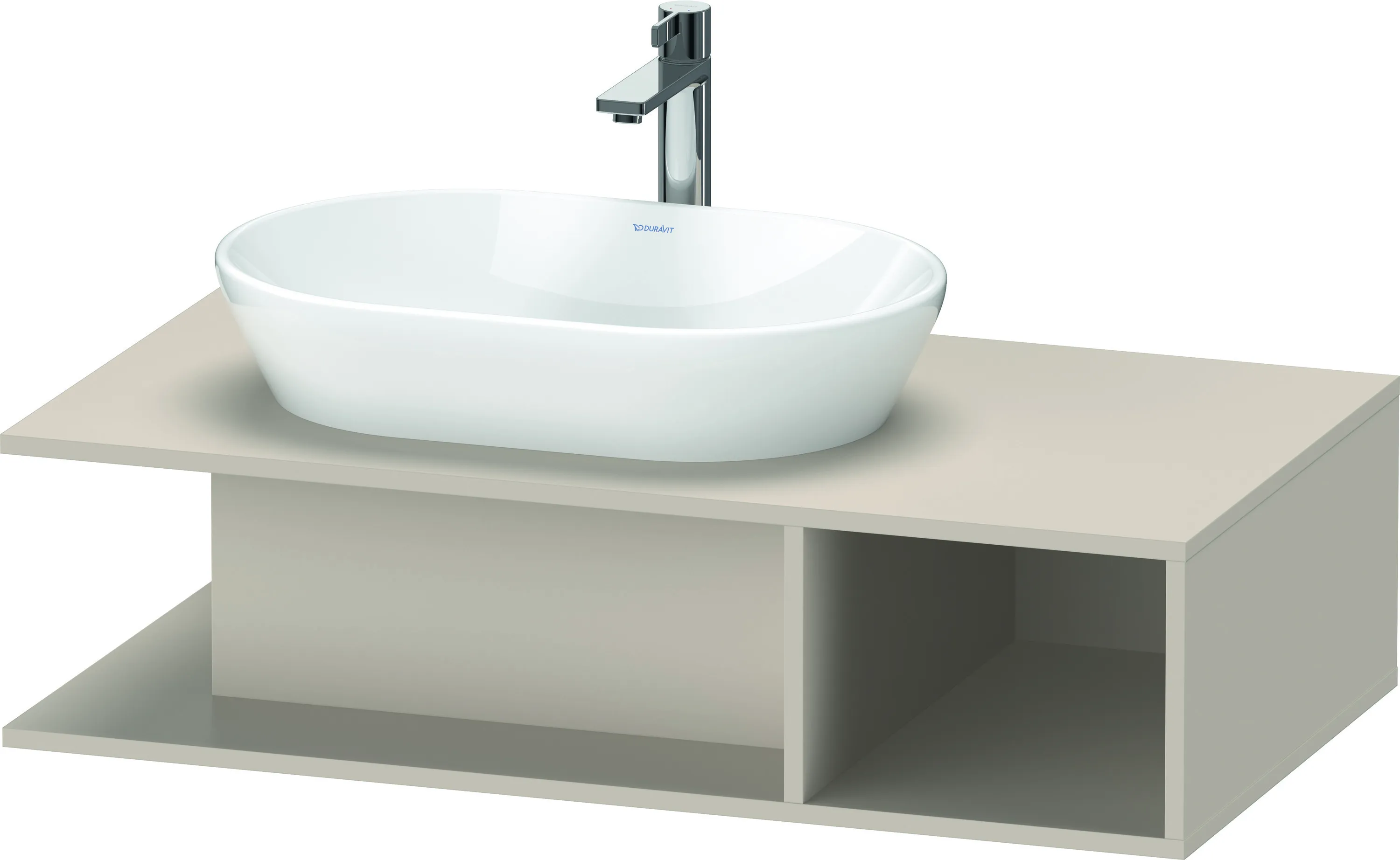 Duravit Waschtischunterschrank wandhängend „D-Neo“ 100 × 26 × 55 cm Taupe Matt Duravit Waschtischunterschrank wandhängend „D-Neo“ 100 × 26 × 55 cm Taupe Matt