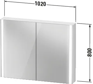 Duravit Spiegelschrank Version: Sensor „XViu“ 102 × 80 × 15,6 cm