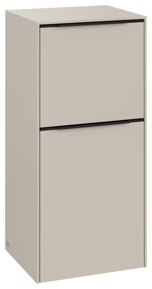 Villeroy & Boch Subway 3.0 Seitenschrank, Cashmere Grey, 400x860x346 mm, 1 Tür, 1 Auszug, SoftClosing Villeroy & Boch Subway 3.0 Seitenschrank, Cashmere Grey, 400x860x346 mm, 1 Tür, 1 Auszug, SoftClosing