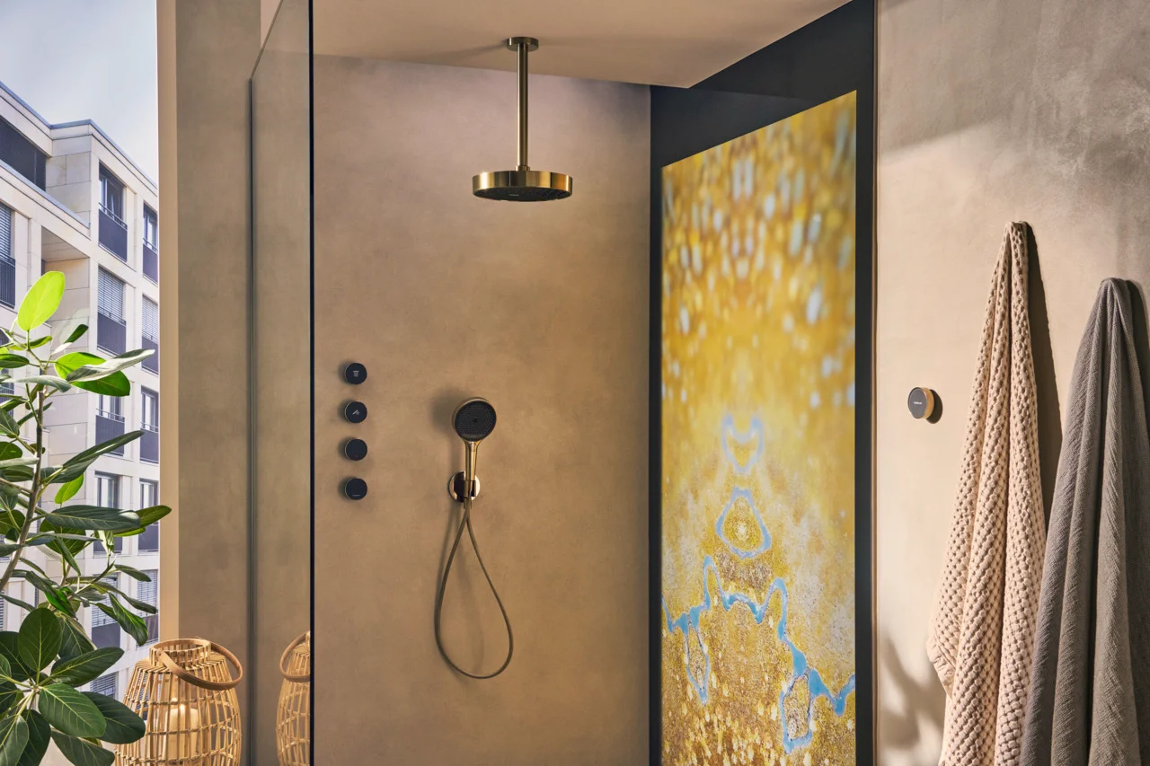 Hansgrohe Rainfinity Handbrause 130 mm, 3 Strahlarten, EcoSmart 8,5 l/min, Brushed Bronze Hansgrohe Rainfinity Handbrause 130 mm, 3 Strahlarten, EcoSmart 8,5 l/min, Brushed Bronze