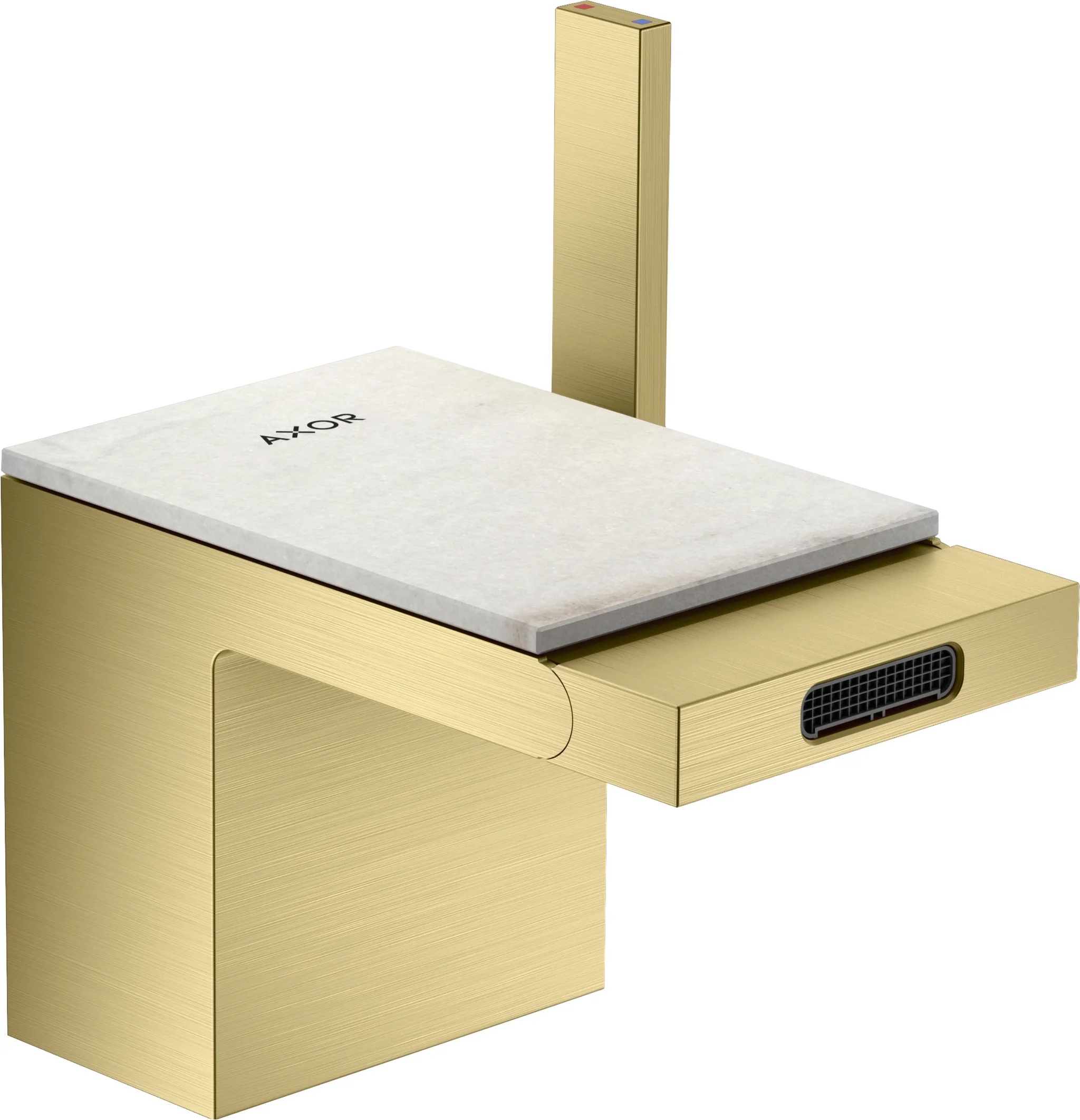 Hansgrohe AXOR MyEdition Platte 117 mm Marmor Lasa Covelano Vena Oro abnehmbar Hansgrohe AXOR MyEdition Platte 117 mm Marmor Lasa Covelano Vena Oro abnehmbar
