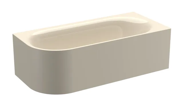 Bette BetteLux Oval V Silhouette Badewanne, Eck, Sonderform, 1850x850x450 mm, Pergamon, glasierter Titan-Stahl, 2-Sitzer, Schürzen-Badewanne