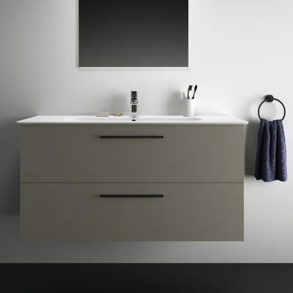 Ideal Standard Waschtischunterschrank „i.lifeA“ 120 × 63 × 44 cm Quarzgrau matt Ideal Standard Waschtischunterschrank „i.lifeA“ 120 × 63 × 44 cm Quarzgrau matt