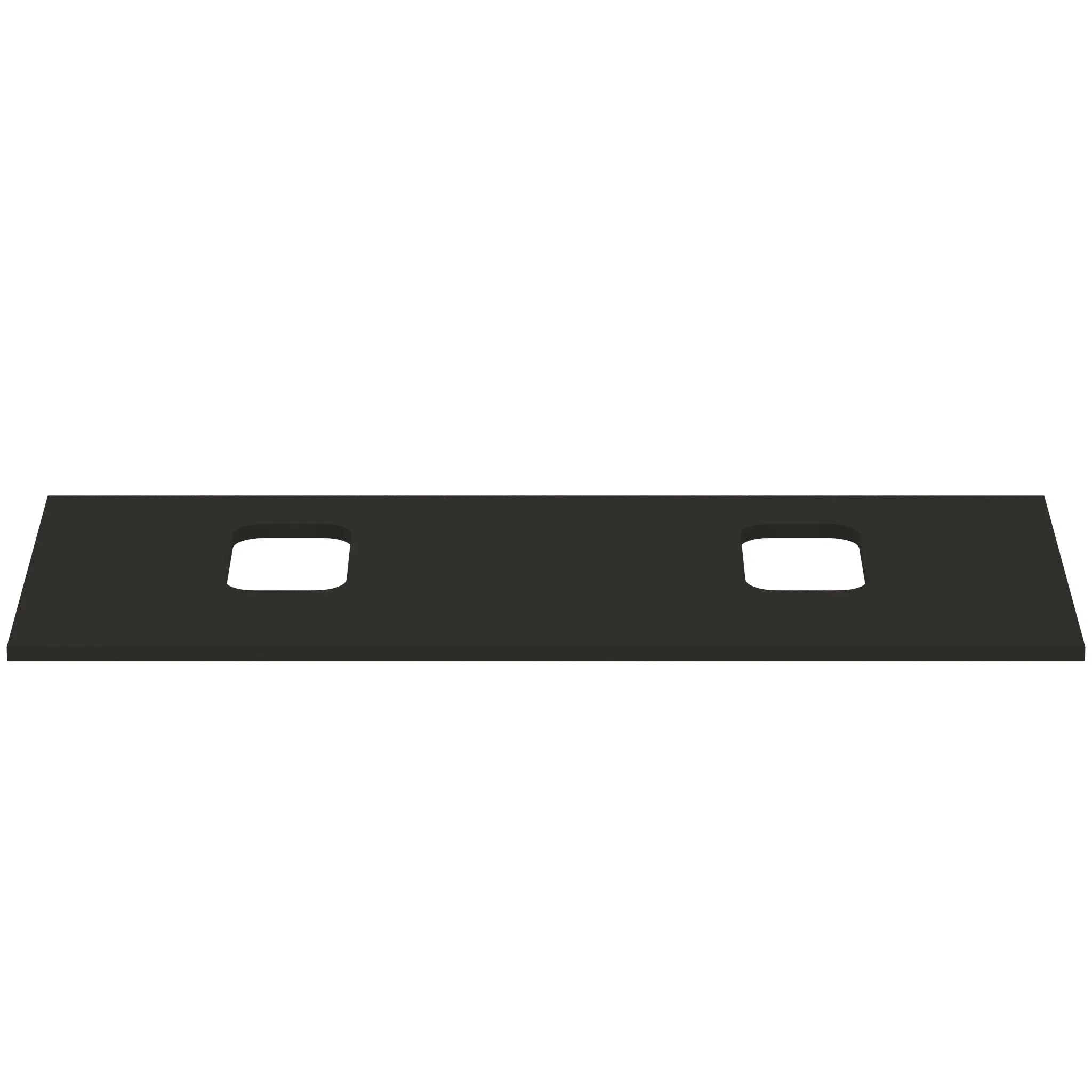 Waschtischplatte i.life B je ein Ausschnitt rechts und links für zwei Schalen 1202x507x18mm Weiß matt Waschtischplatte i.life B je ein Ausschnitt rechts und links für zwei Schalen 1202x507x18mm Weiß matt