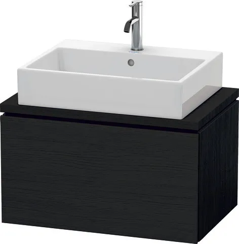 Duravit Waschtischunterschrank wandhängend „L-Cube“ 72 × 40 × 47,7 cm Eiche Schwarz Duravit Waschtischunterschrank wandhängend „L-Cube“ 72 × 40 × 47,7 cm Eiche Schwarz