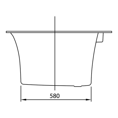 Villeroy & Boch Badewanne „Squaro Edge 12“ rechteck 190 × 90 cm, Mittelablauf in Weiß Alpin