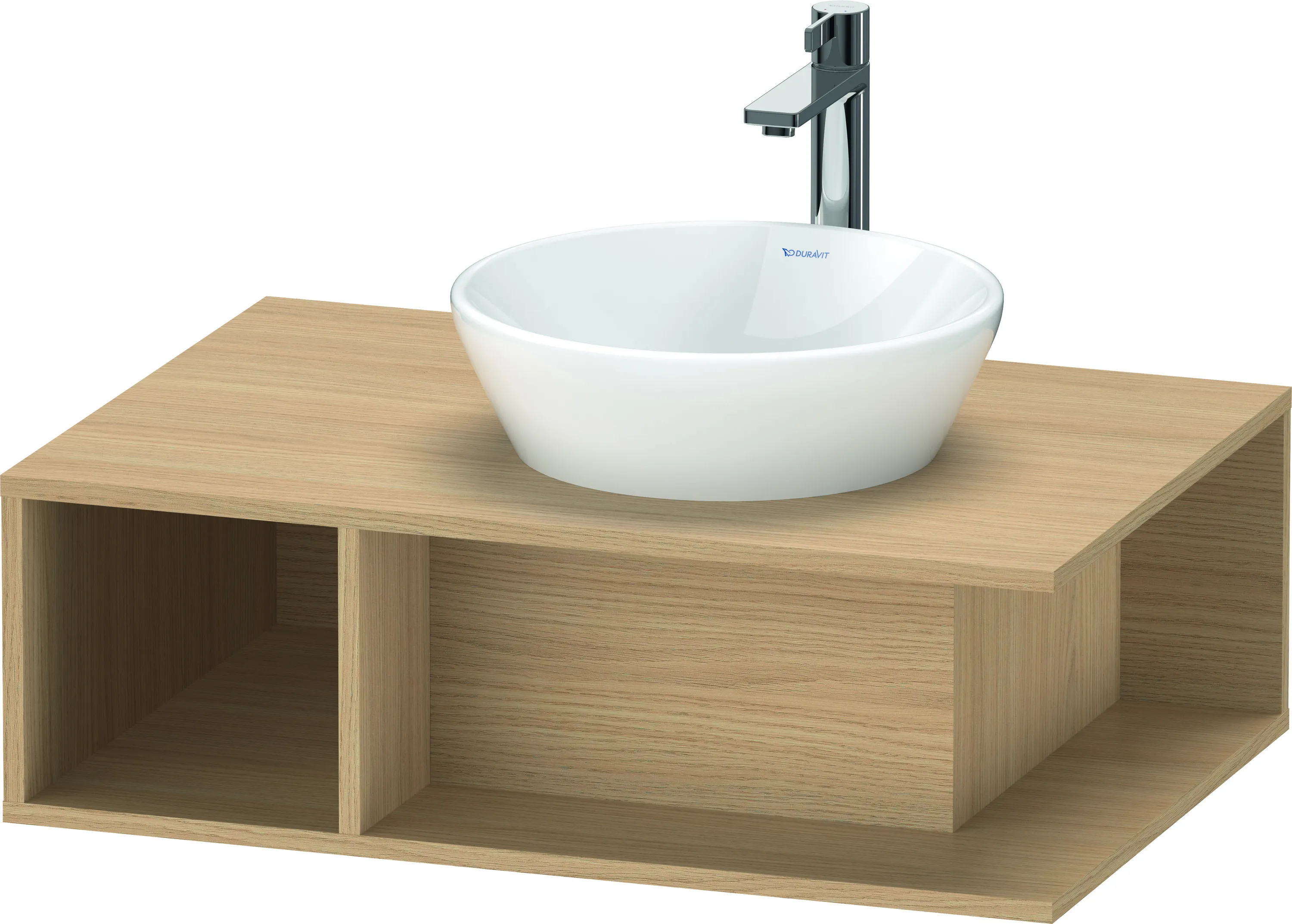 Duravit Waschtischunterschrank wandhängend „D-Neo“ 80 × 26 × 55 cm Eiche Natur Duravit Waschtischunterschrank wandhängend „D-Neo“ 80 × 26 × 55 cm Eiche Natur