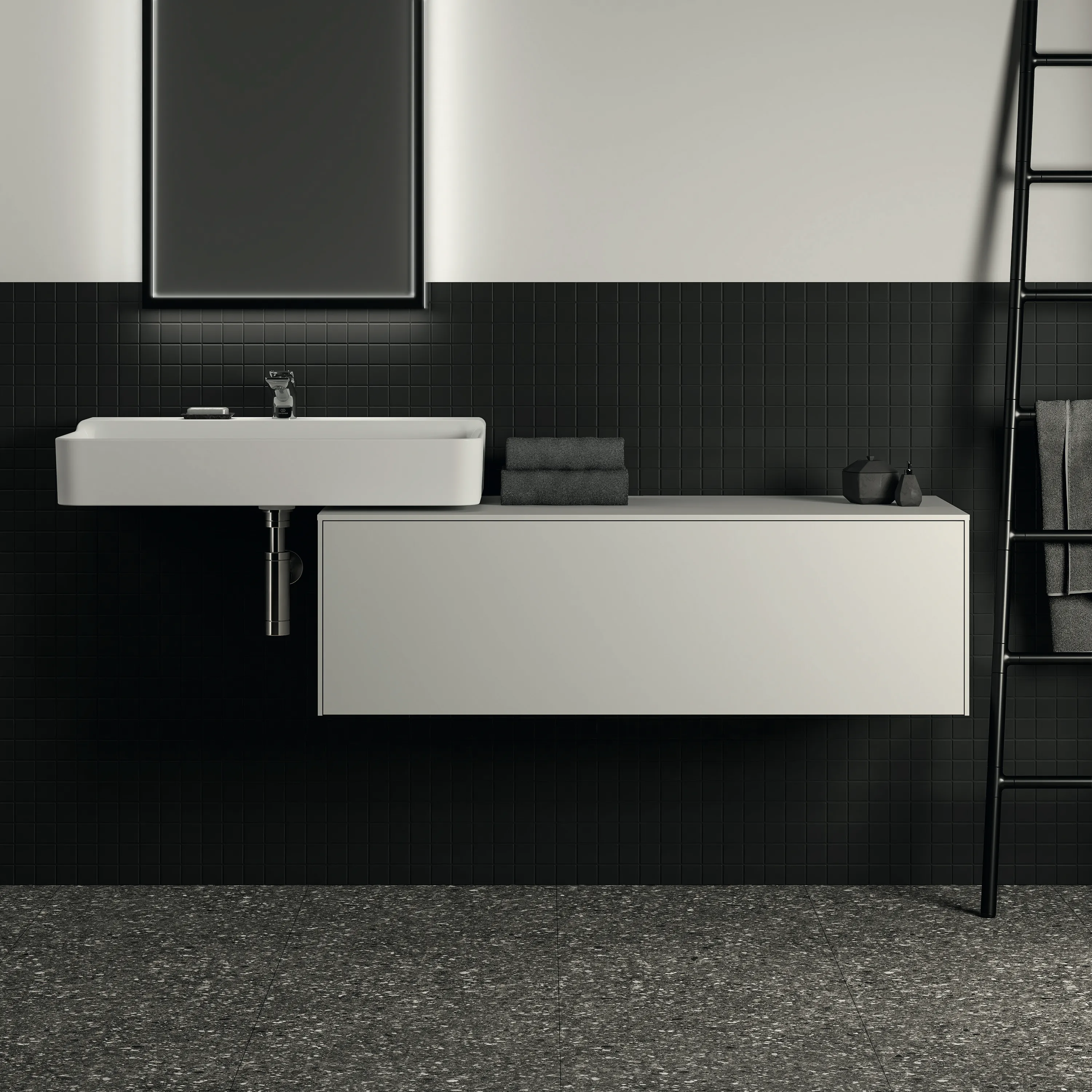 Ideal Standard Waschtischunterschrank „Conca“ 120,2 × 37 × 50,5 cm Weiß matt lackiert
