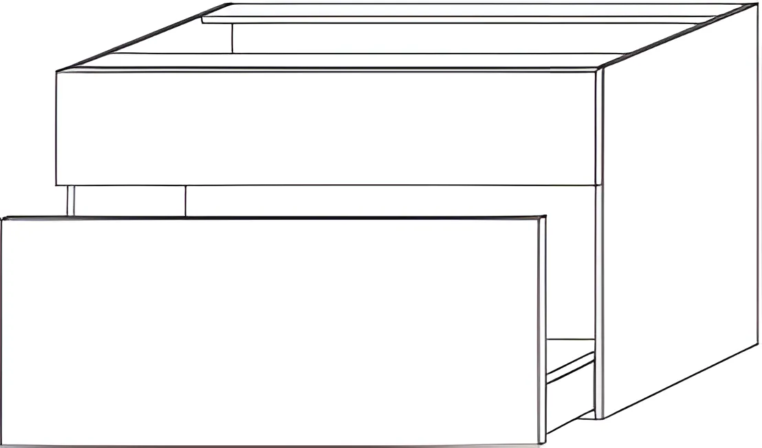 Sanipa Unterschrank „2morrow“ 800 × 510 × 520 mm in Kaschmir (matt)