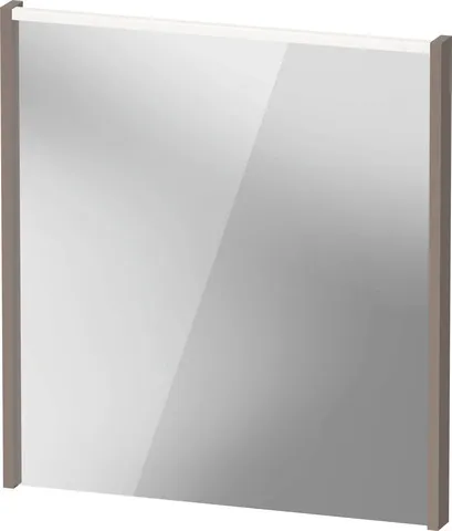 Duravit Spiegel mit LED-Beleuchtung „D-Code“ 65 × 70 cm in Basalt Matt