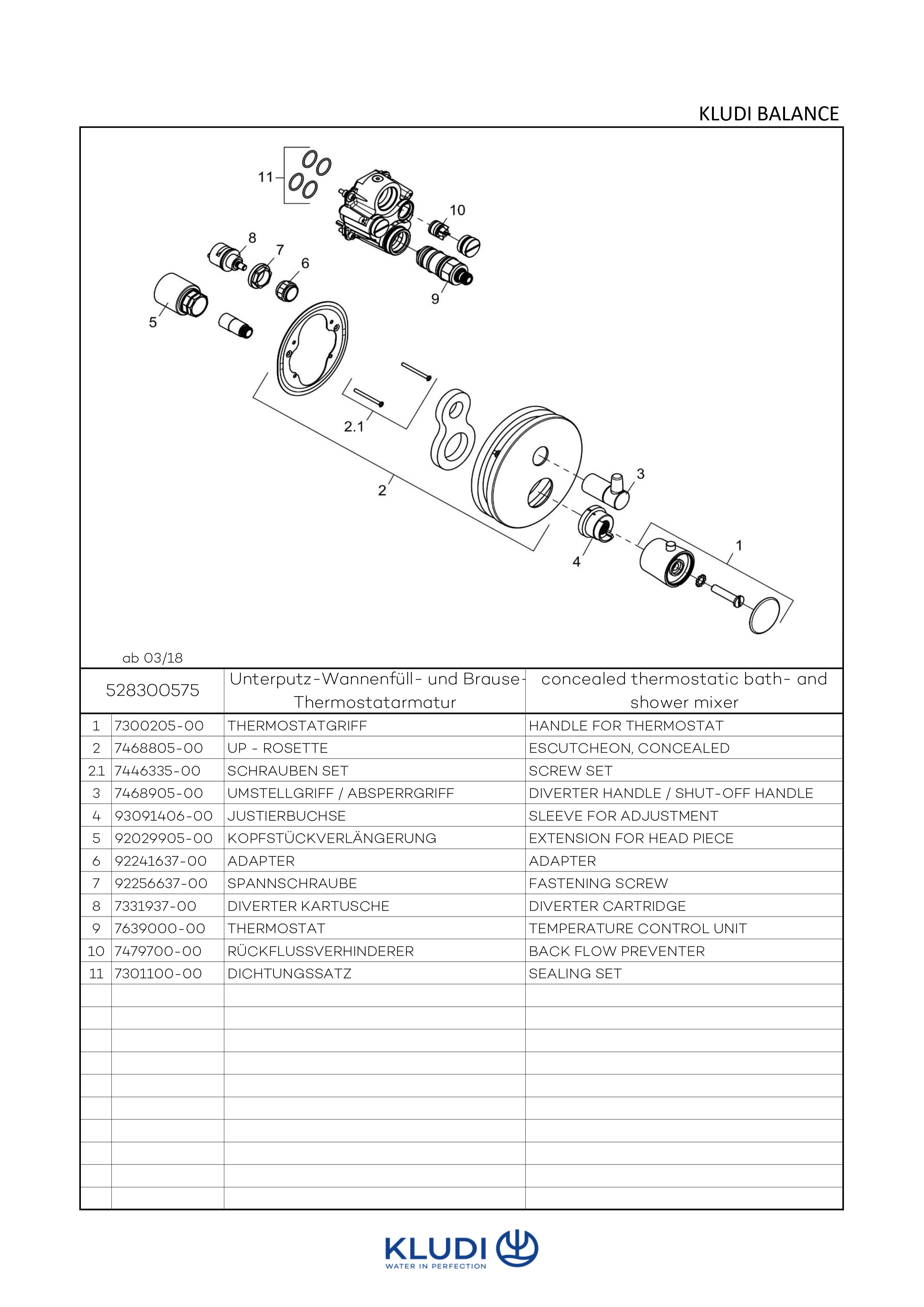 BALANCE UnterputzWafü/Br.Thermostatarmatur FeinbauSet mit Funktionseinheit chrom BALANCE UnterputzWafü/Br.Thermostatarmatur FeinbauSet mit Funktionseinheit chrom