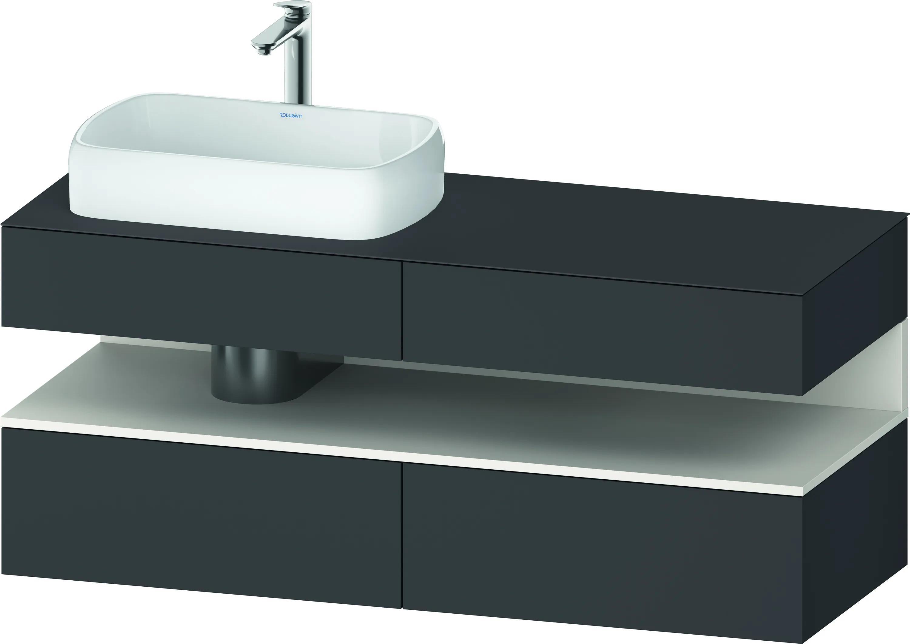 Duravit Waschtischunterschrank wandhängend „Qatego“ 140 × 60 × 55 cm