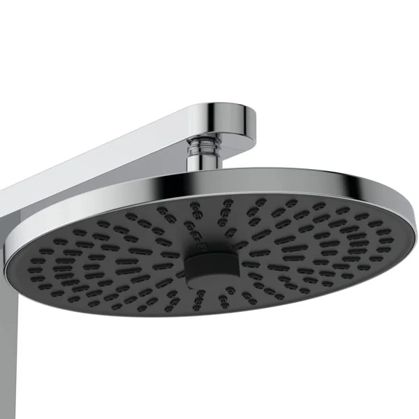 Ideal Standard Ceraflow Alu+ Duschsystem mit Brausearmatur, Chrom, 100% recyceltes Aluminium, 2 Strahlarten für Hand- und Kopfbrause, Idealflex-Brauseschlauch