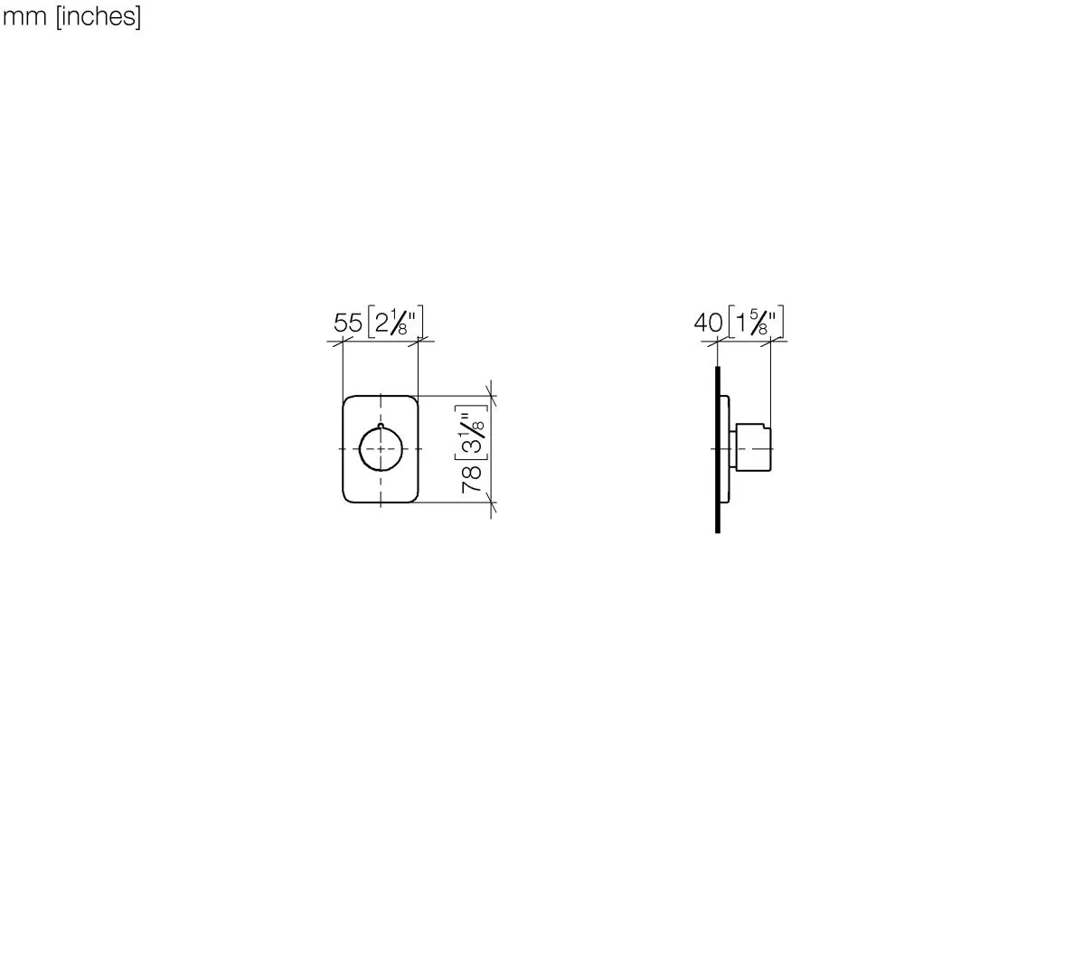 Unterputzventil rechtsschließend LULU Chrom 36608710 Unterputzventil rechtsschließend LULU Chrom 36608710