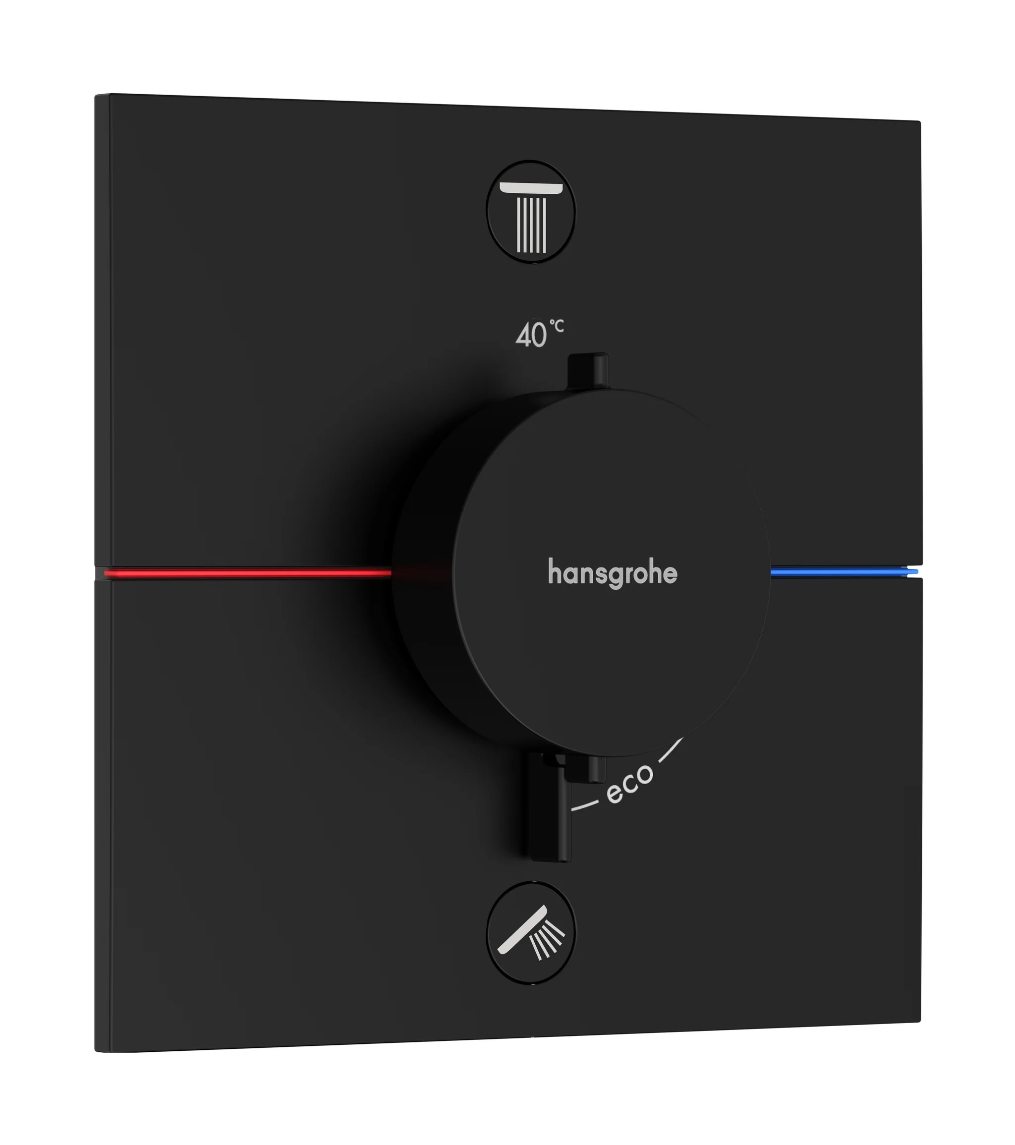 Hansgrohe ShowerSelect Comfort E Thermostat Unterputz, 2 Verbraucher, Mattschwarz