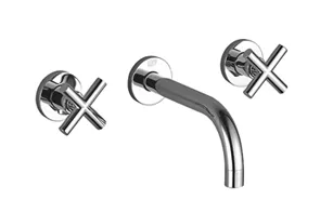 Dornbracht Tara Waschtisch-Wandbatterie ohne Ablaufgarnitur Chrom, Ausladung 190 mm Dornbracht Tara Waschtisch-Wandbatterie ohne Ablaufgarnitur Chrom, Ausladung 190 mm