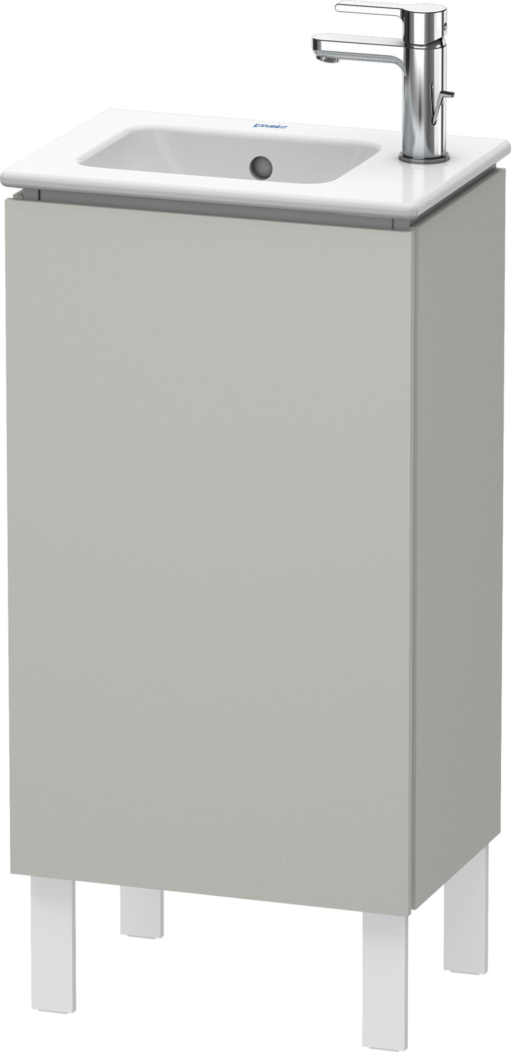 Duravit Waschtischunterschrank bodenstehend „L-Cube“ 42 × 70,4 × 29,4 cm in Betongrau Matt